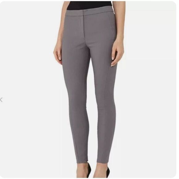 Reiss Darla Tailored Skinny High Rise Cotton Blend Career Pants - Picture 2 of 7